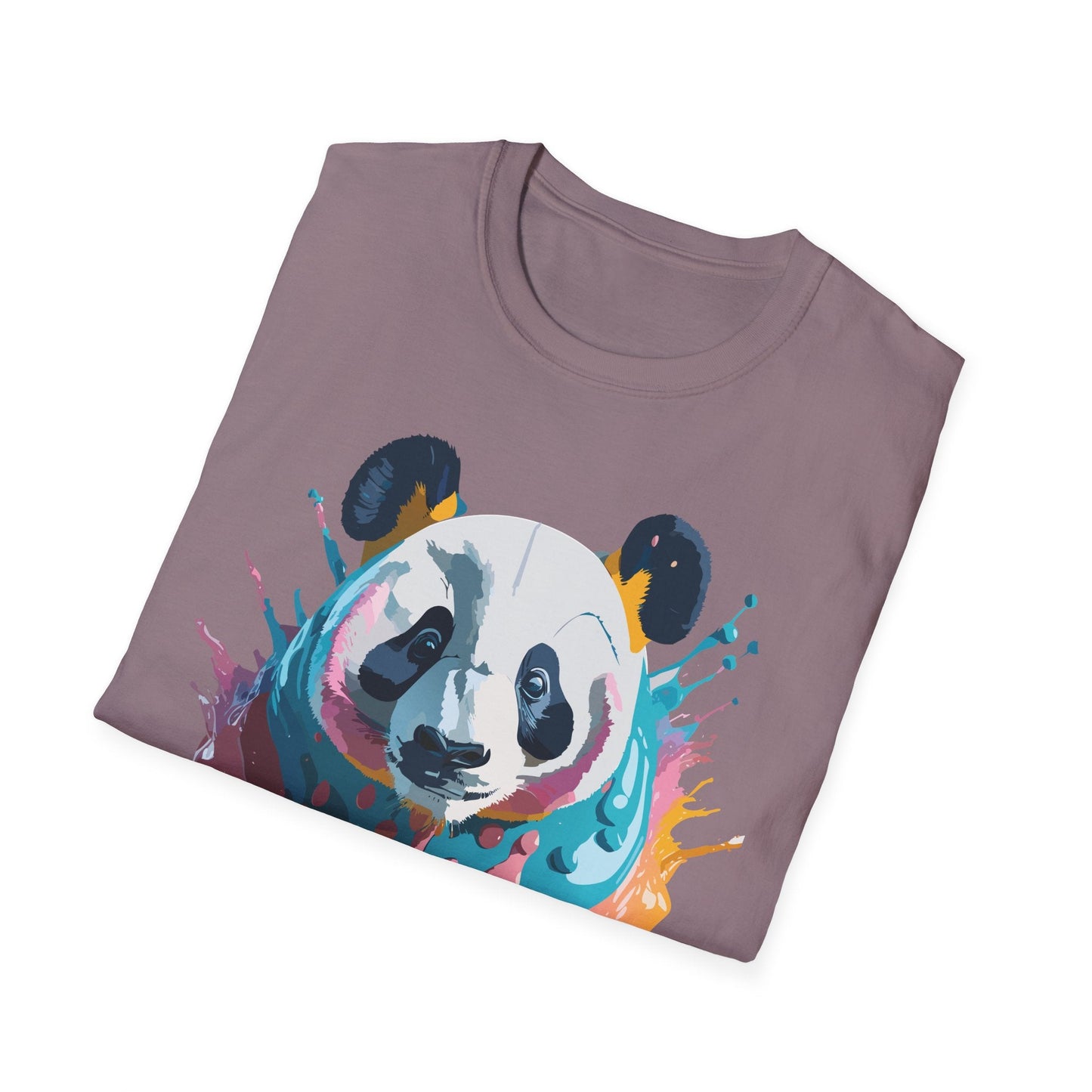 Panda Shirt Unisex T Shirt Gildan Softstyle 64000 Panda Graphic Animal Tee 100 Percent Cotton