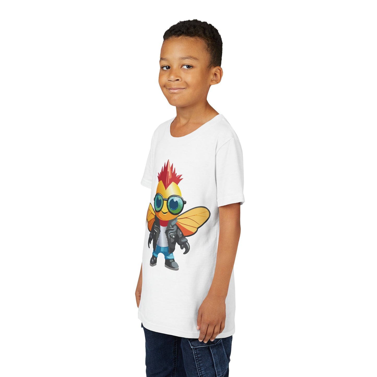 Cool Cartoon Fly Youth Short Sleeve Tee - Fun Graphic T-Shirt for Kids (9-14)