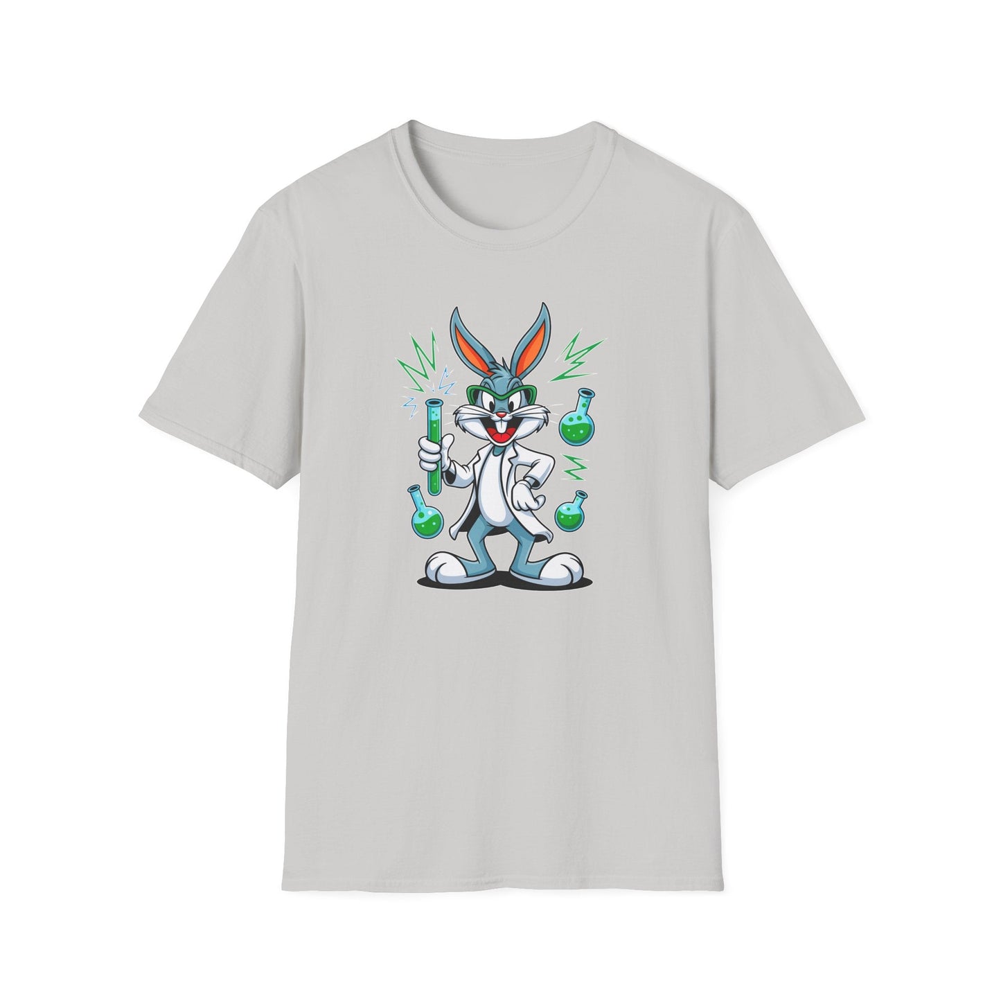 Bugs Bunny T Shirt Unisex Softstyle Cartoon Tee 100 Percent Ring Spun Cotton Graphic Artwork