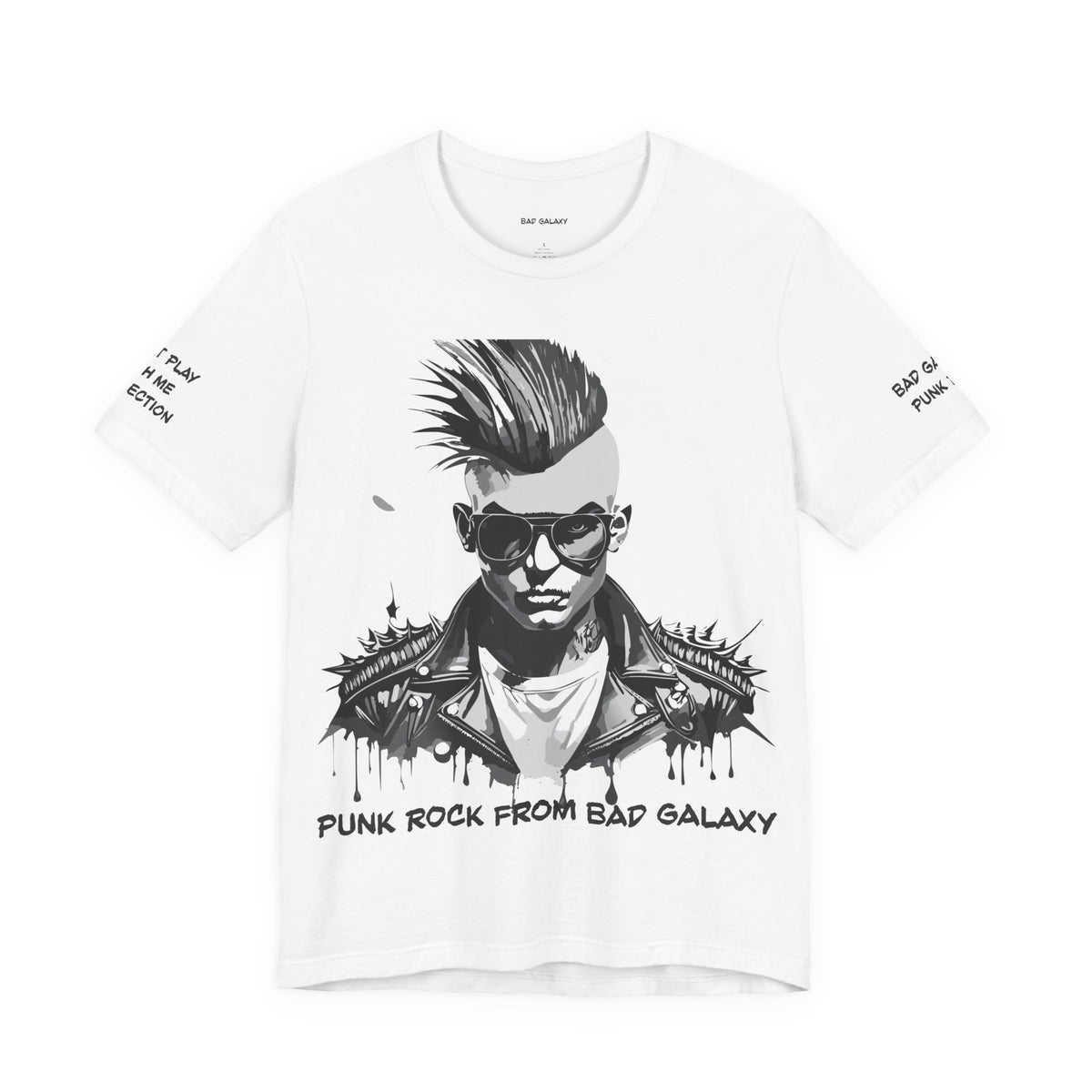 Punk Rock Graphic Unisex Cotton Bella+Canvas Tee with Art Design b30
