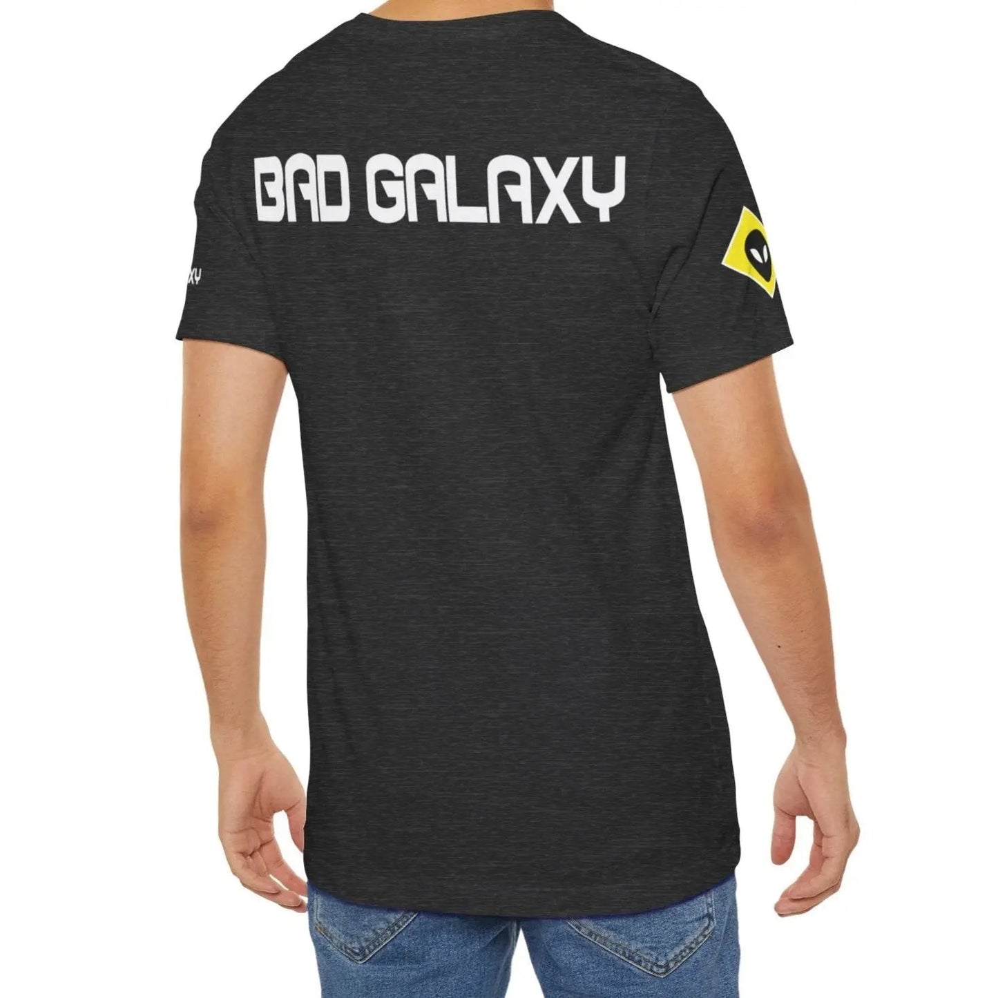 Tee Shirt With Alien From Bad Galaxy Lightweight 100 Percent Cotton Eco Friendly Inks Free Shipping