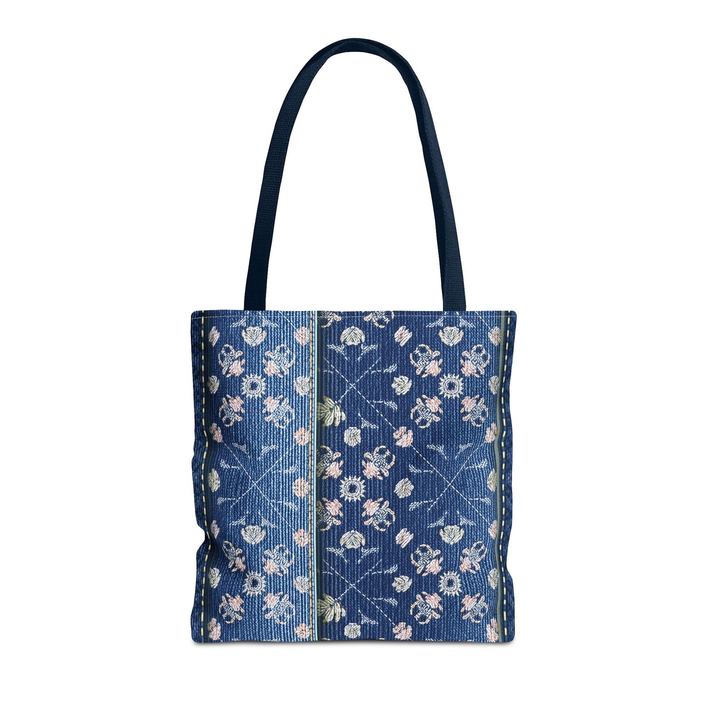 Denim Fabric Imitation Print Unisex Canvas Bag Poly Spun 3 Sizes Tote Bag 120