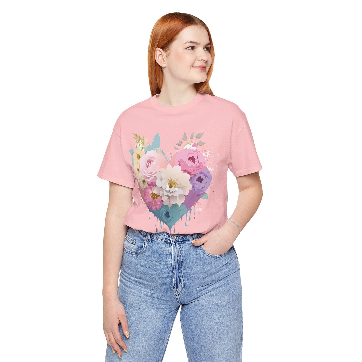 Valentine Graphic Tee Unisex Short Sleeve Shirt With Adelpha Vintage Artwork Design