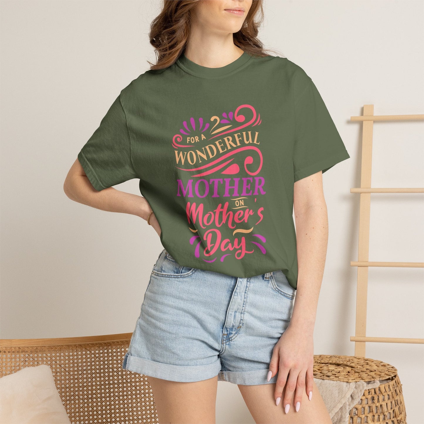 Mom T-shirt Mother's Day Mama Tee Unisex Comfort Colors Garment-Dyed Cotton h18