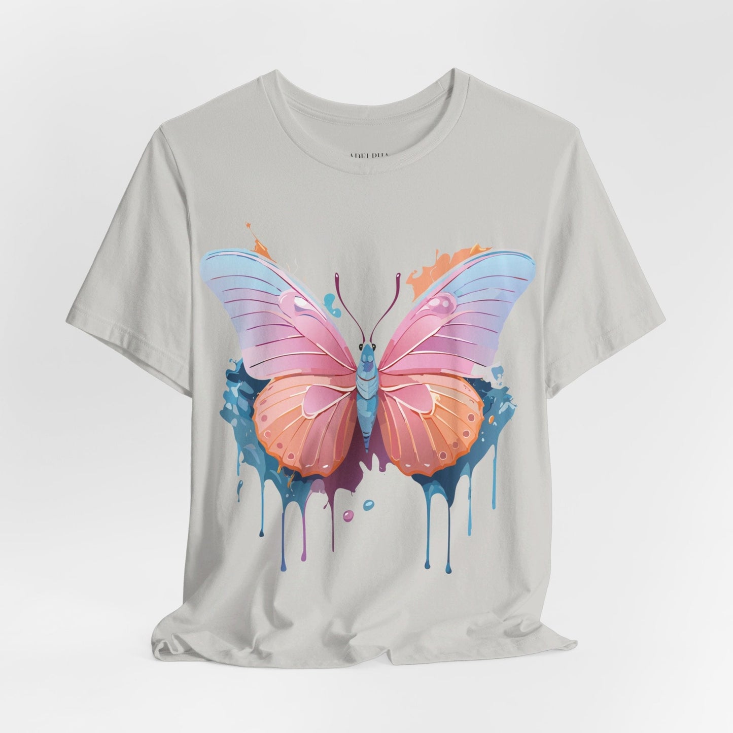 Butterfly Graphic Tee Unisex Short Sleeve Adelpha Vintage Art Shirt