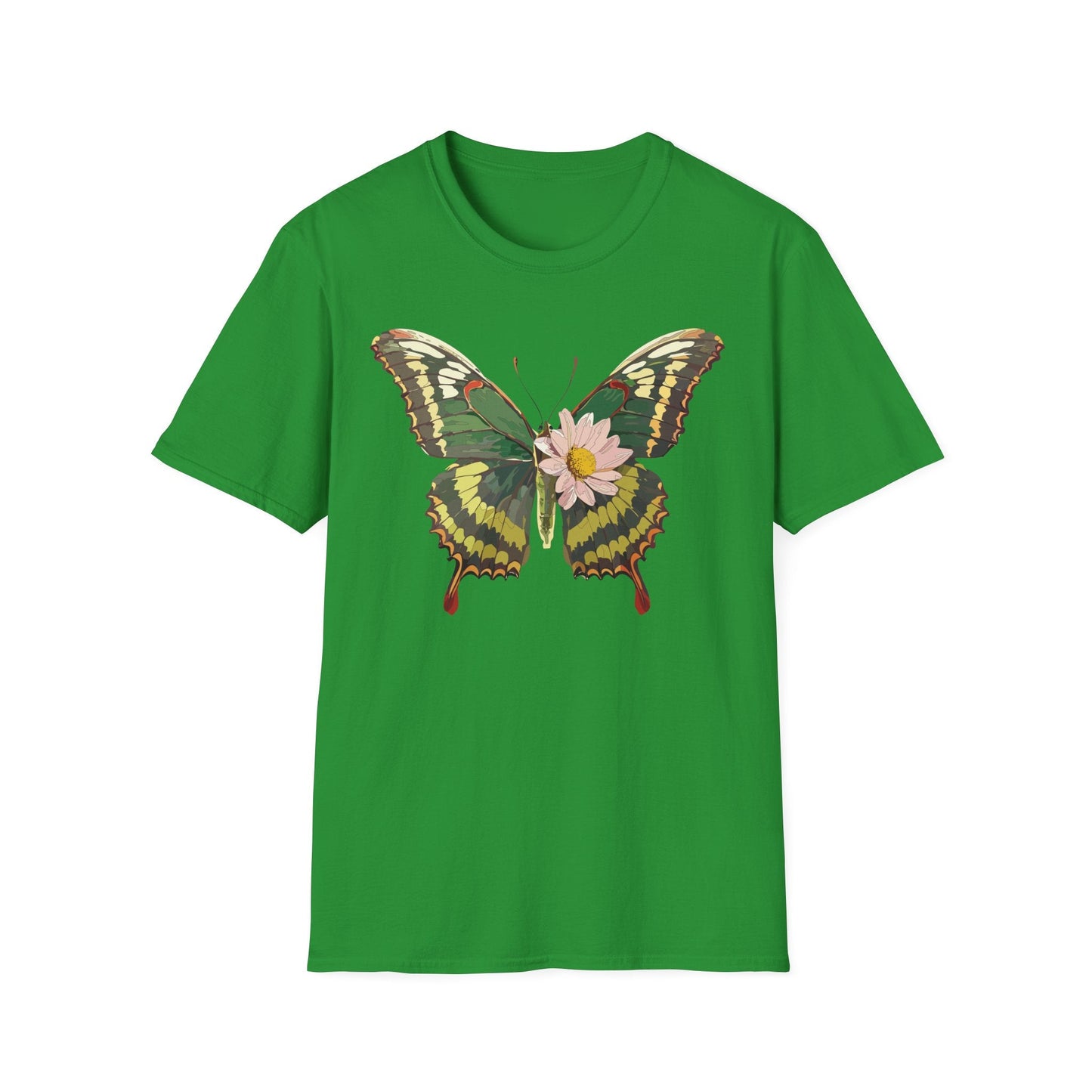 Butterfly Shirt Unisex Monarch Butterfly Tee Gildan Softstyle 64000 100% Ring Spun Cotton