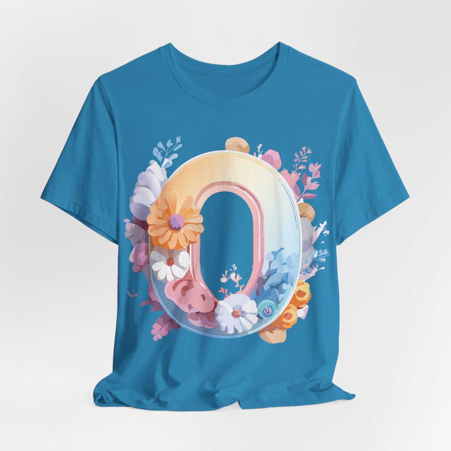 Letter O Shirt Unisex Graphic Tee Vintage Inspired Artwork By Adelpha Premium Short Sleeve