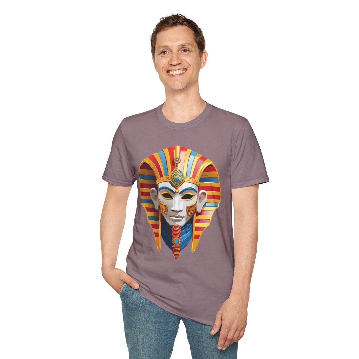 Mask Tee Shirt Unisex Art Design Masquerade Tee Gildan Softstyle 64000 Lightweight Cotton