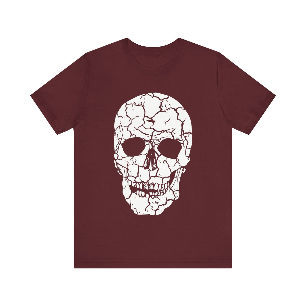 Camiseta unisex de algodón con calavera