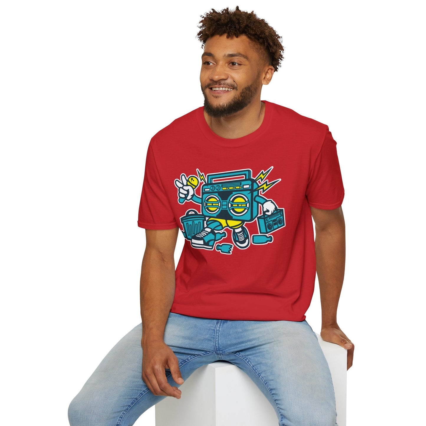Cartoon T Shirt Animation Tee Funny Unisex Gildan Softstyle 64000 100 Percent Ring Spun Cotton