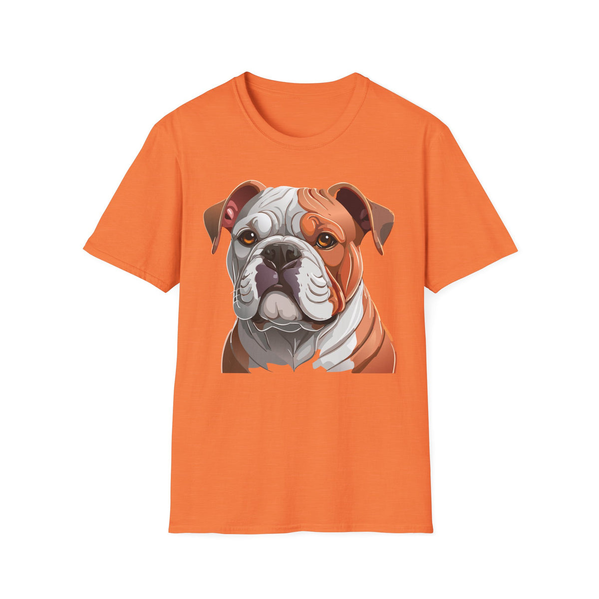 Bulldog Face T-Shirt | English Bulldog Illustration