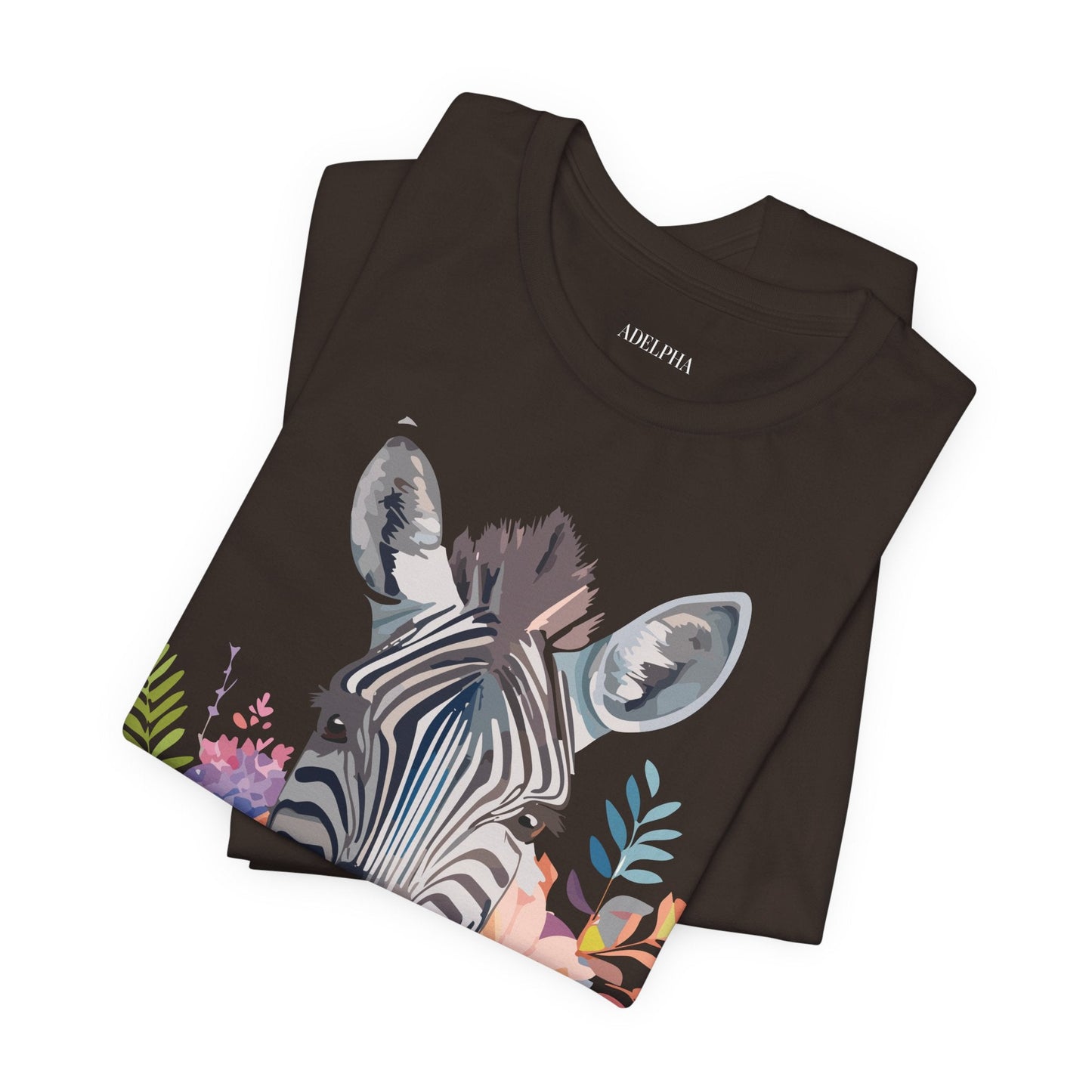 Zebra Graphic Unisex 100 Cotton Vintage Animal Art T-Shirt 1