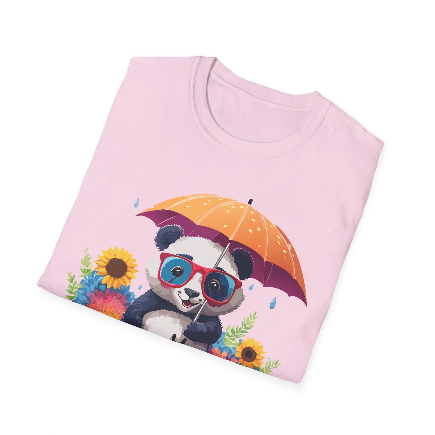 Panda Shirt Unisex Panda Tee Animal Graphic T Shirt Softstyle 64000 Cotton Breathable Everyday