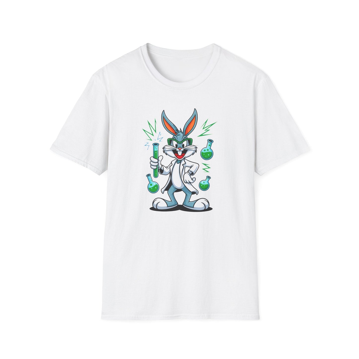 Bugs Bunny T Shirt Unisex Softstyle Cartoon Tee 100 Percent Ring Spun Cotton Graphic Artwork