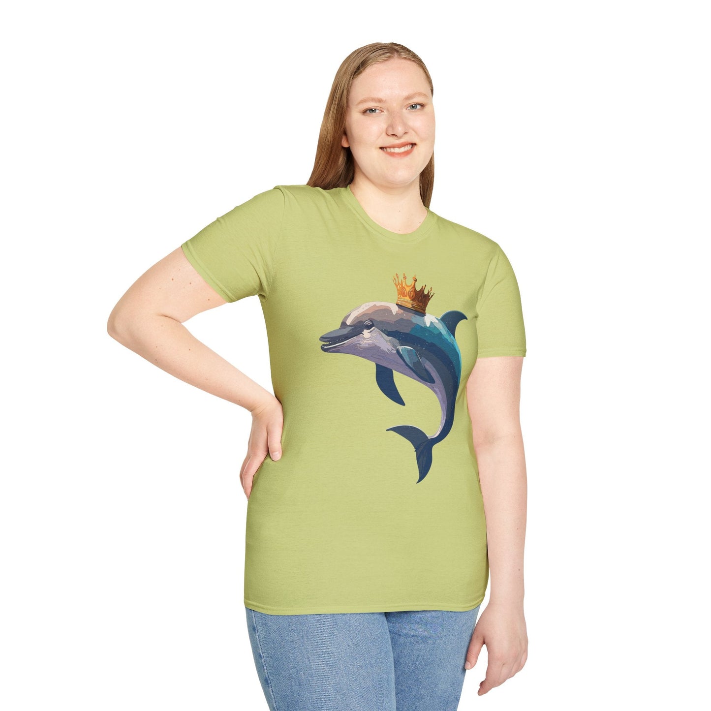 Dolphin Shirts Unisex Gildan Softstyle 64000 100 Percent Cotton Tee For Animal Lovers