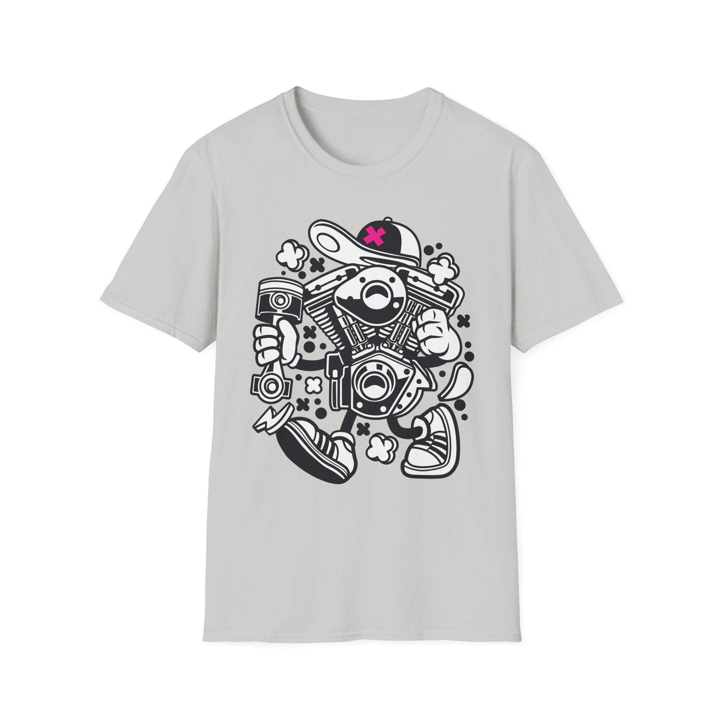 Cartoon T Shirt Animation Tee Funny Tee Unisex Gildan Softstyle 64000 100 Percent Cotton
