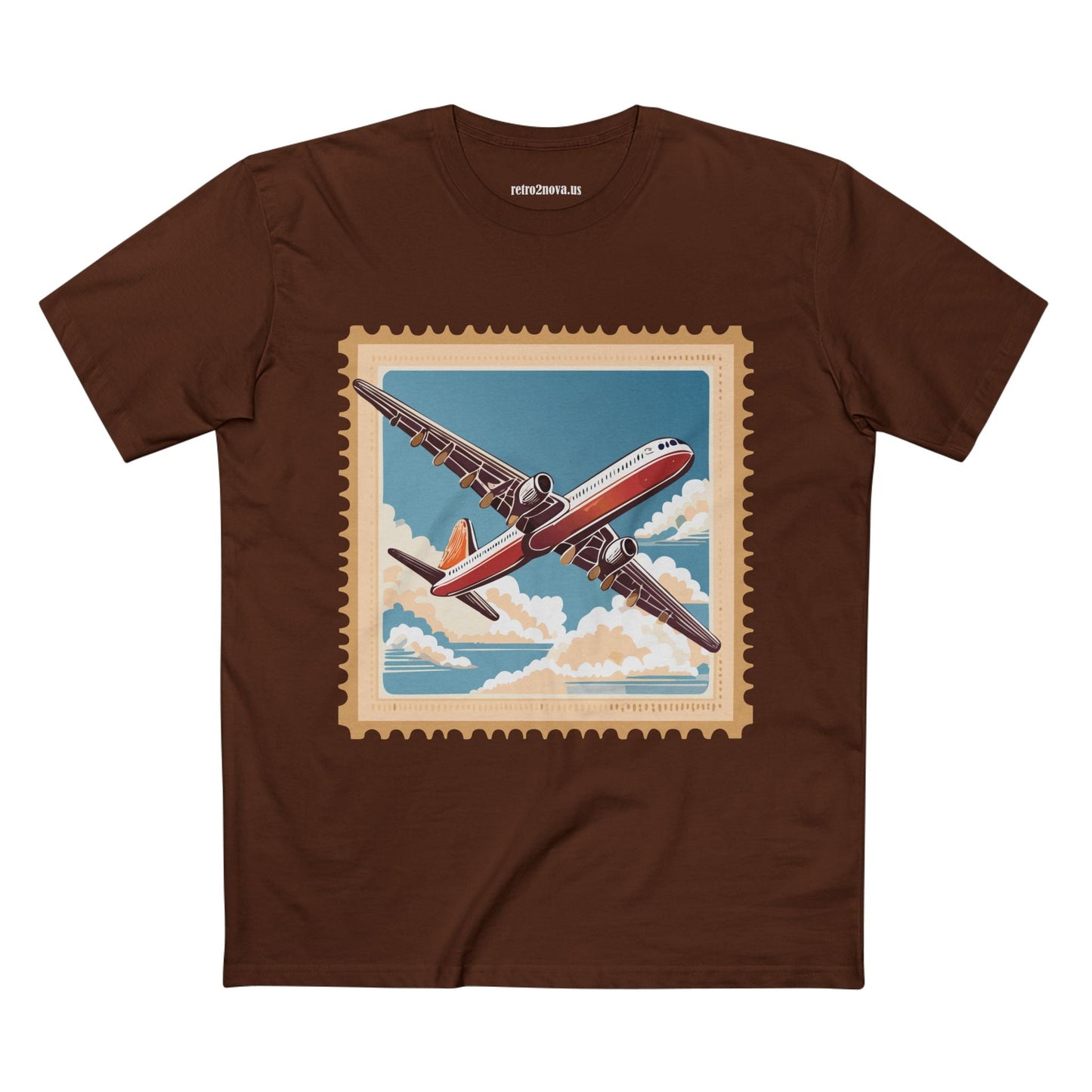 Postage Stamp Shirt Unisex Premium Cotton Tee With Original Art Design From Retro2Nova PS38