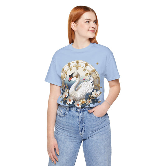 Medallion Graphic Unisex 100 Cotton Vintage Animal Medal Artwork Tee 45