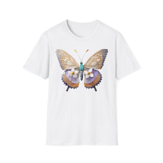 Butterfly Shirt Unisex T Shirt With Monarch Design Softstyle Gildan 64000 100 Percent Cotton Tee
