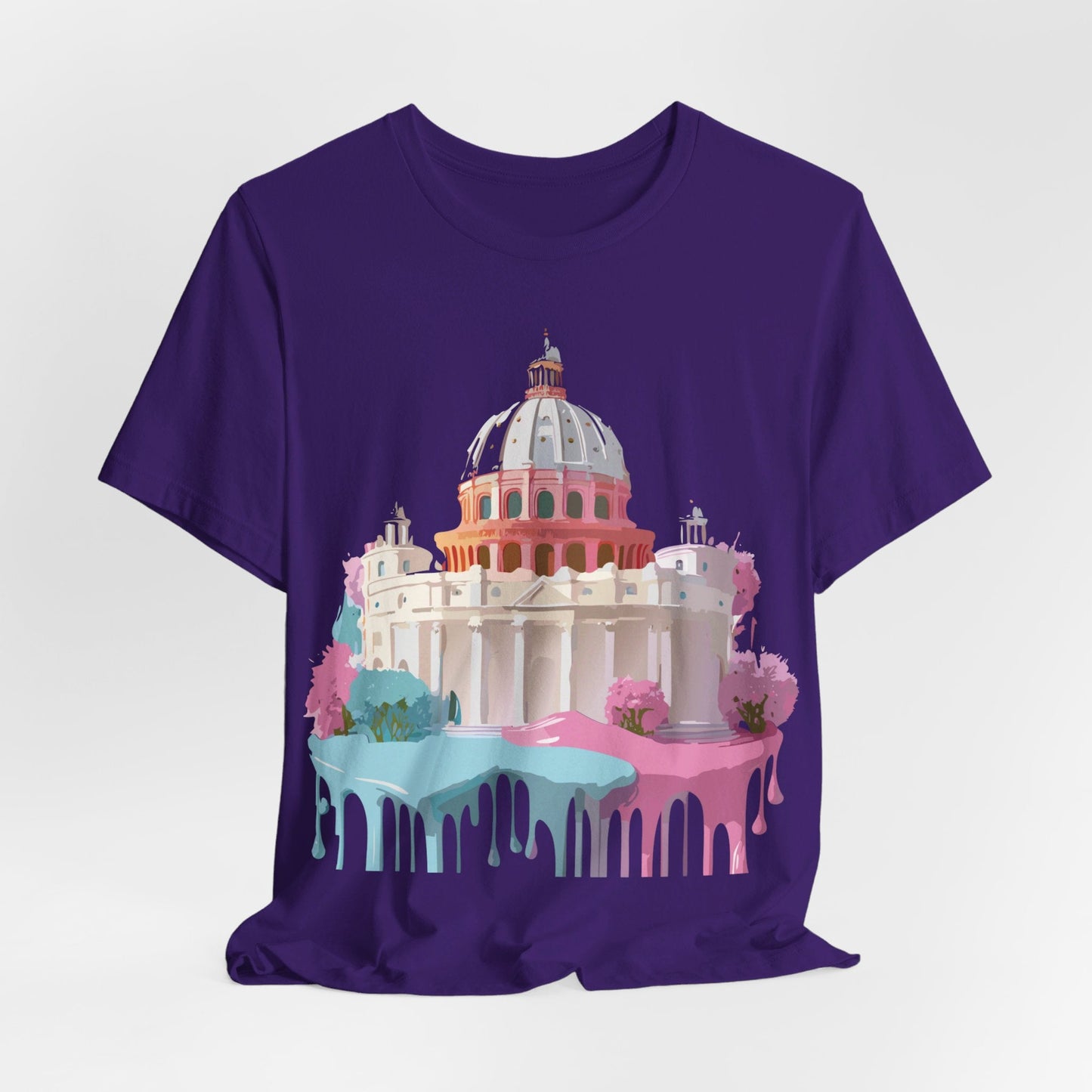 Unisex Graphic Tee With Rome Artwork By Adelpha Vintage Inspired Short Sleeve Shirt