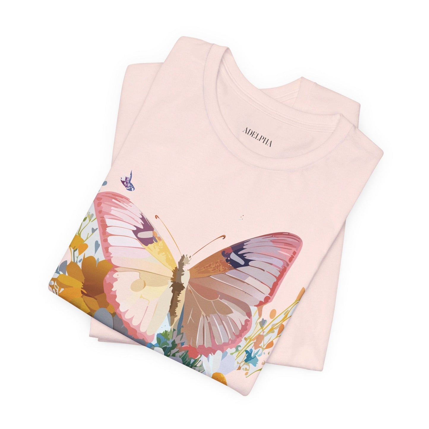 Butterfly Graphic Tee Unisex Short Sleeve Art Design By Adelpha