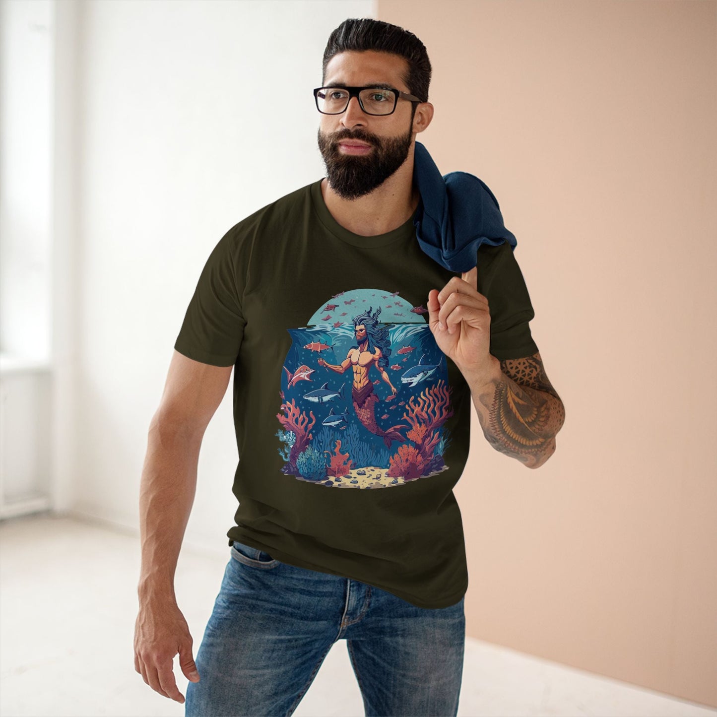 Ocean Shirt Ocean Pacific OP20 Unisex Premium Cotton Tee With Original Art Design Retro2Nova