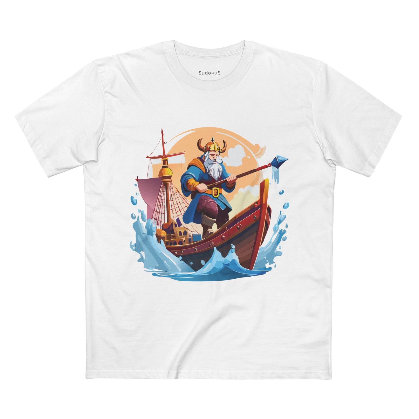 Viking Graphic Unisex 100 Cotton Staple Tee 4