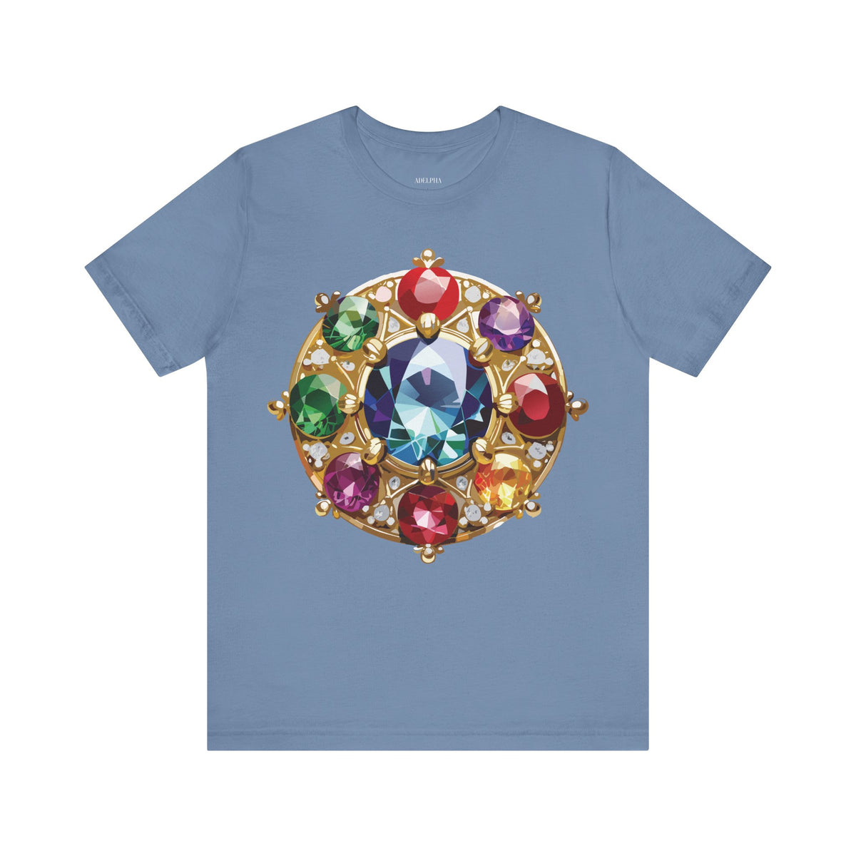 Jewelry Graphic Unisex Cotton Bella+Canvas Tee with Art Design n133