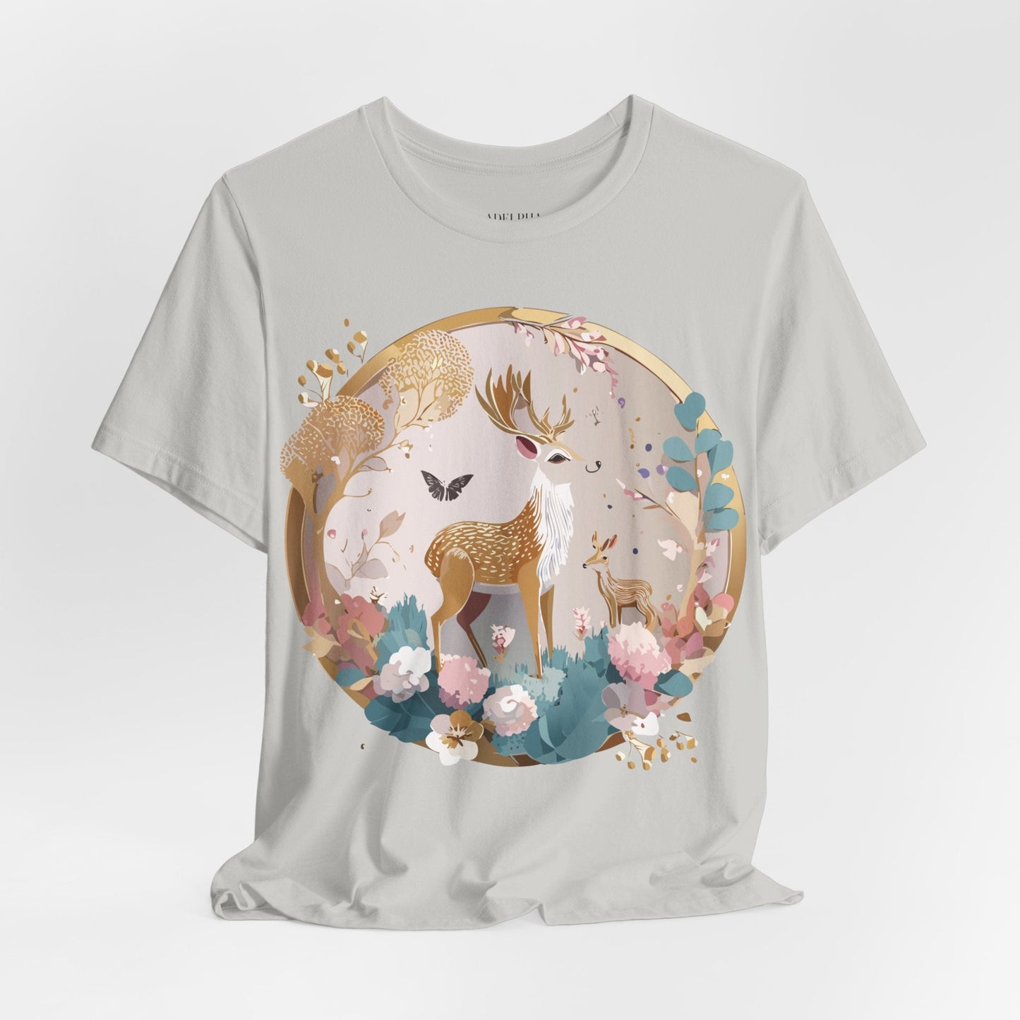 Medallion Graphic Unisex 100 Cotton Vintage Animal Medal Artwork Tee 13