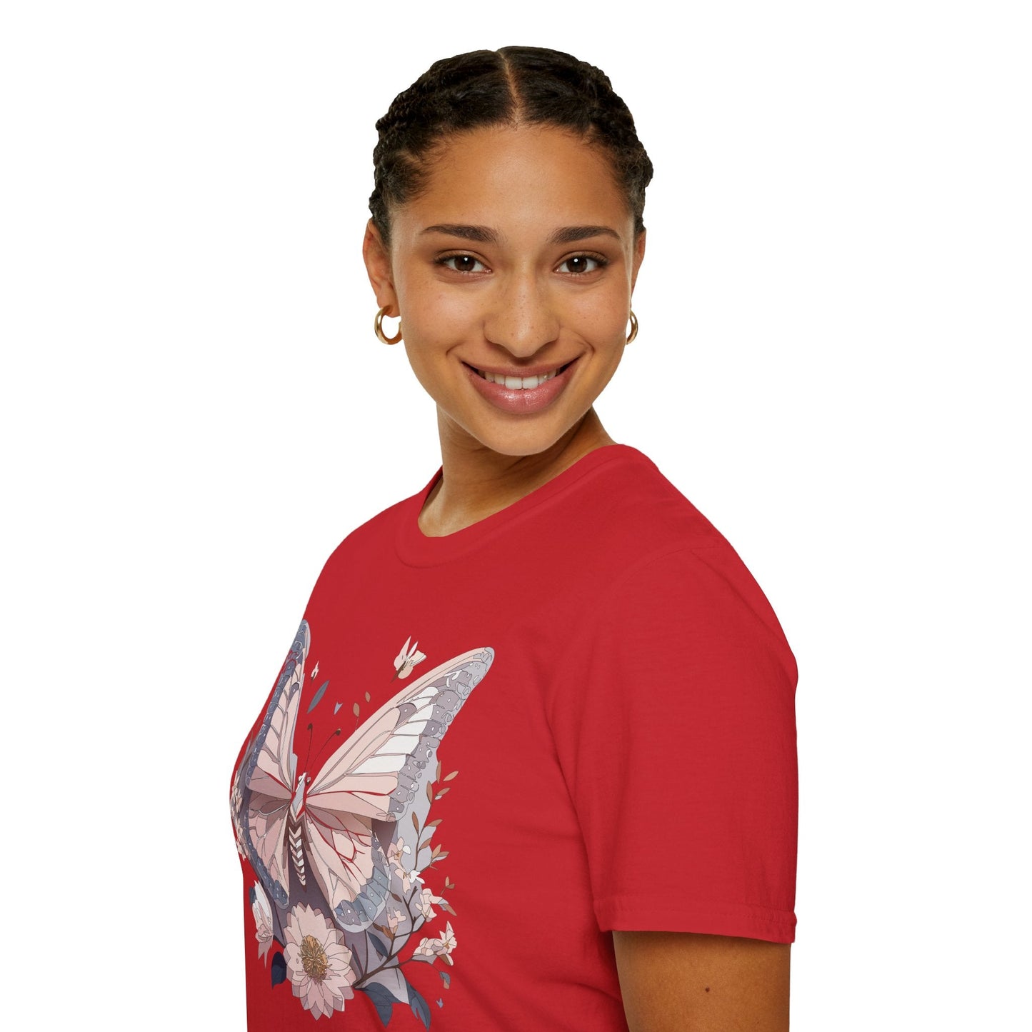 Butterfly Shirt Unisex Gildan Softstyle 64000 Monarch Butterfly Tee 100 Percent Ring Spun Cotton