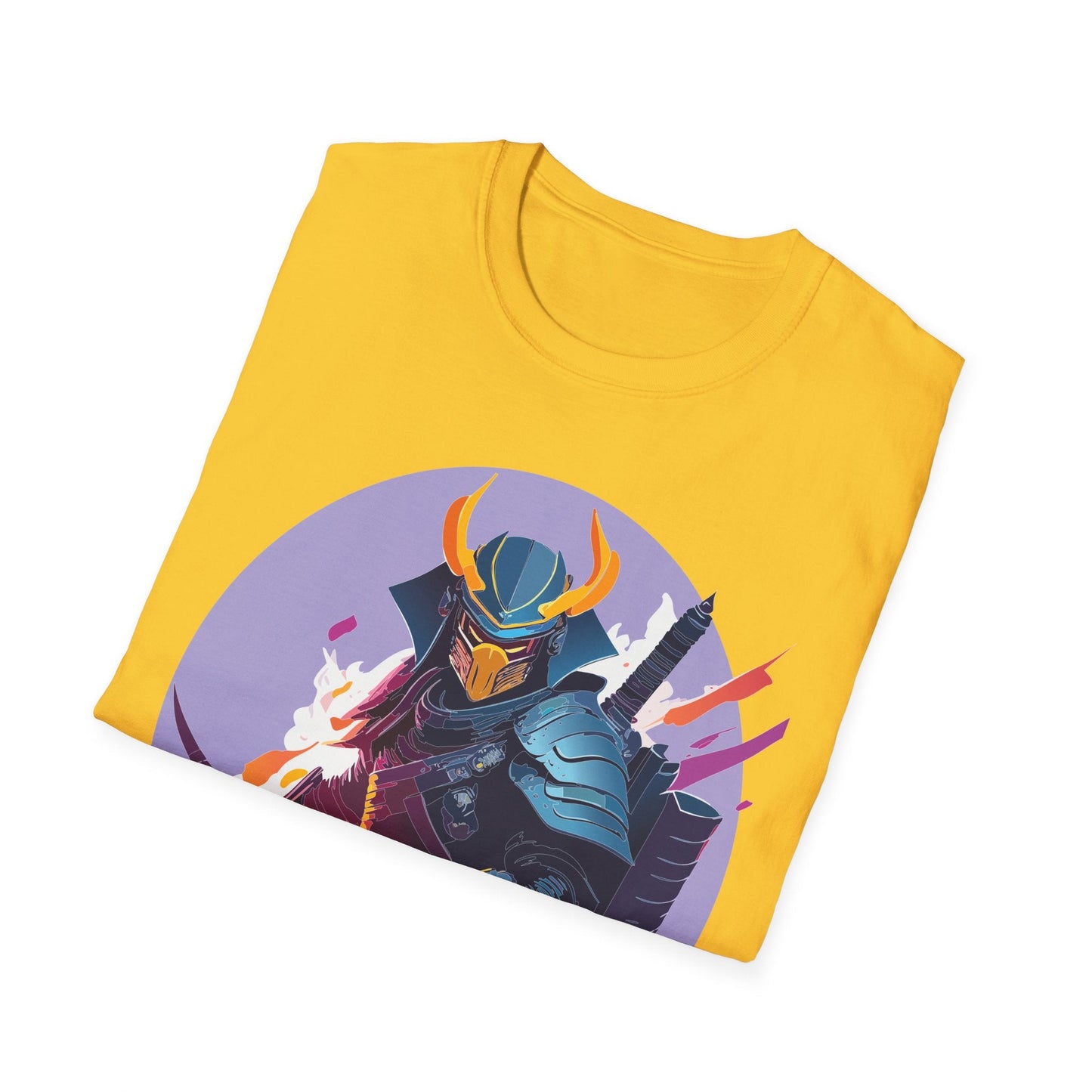 Samurai Shirt Unisex Softstyle Tee 100 Percent Ring Spun Cotton Comfortable Everyday Wear