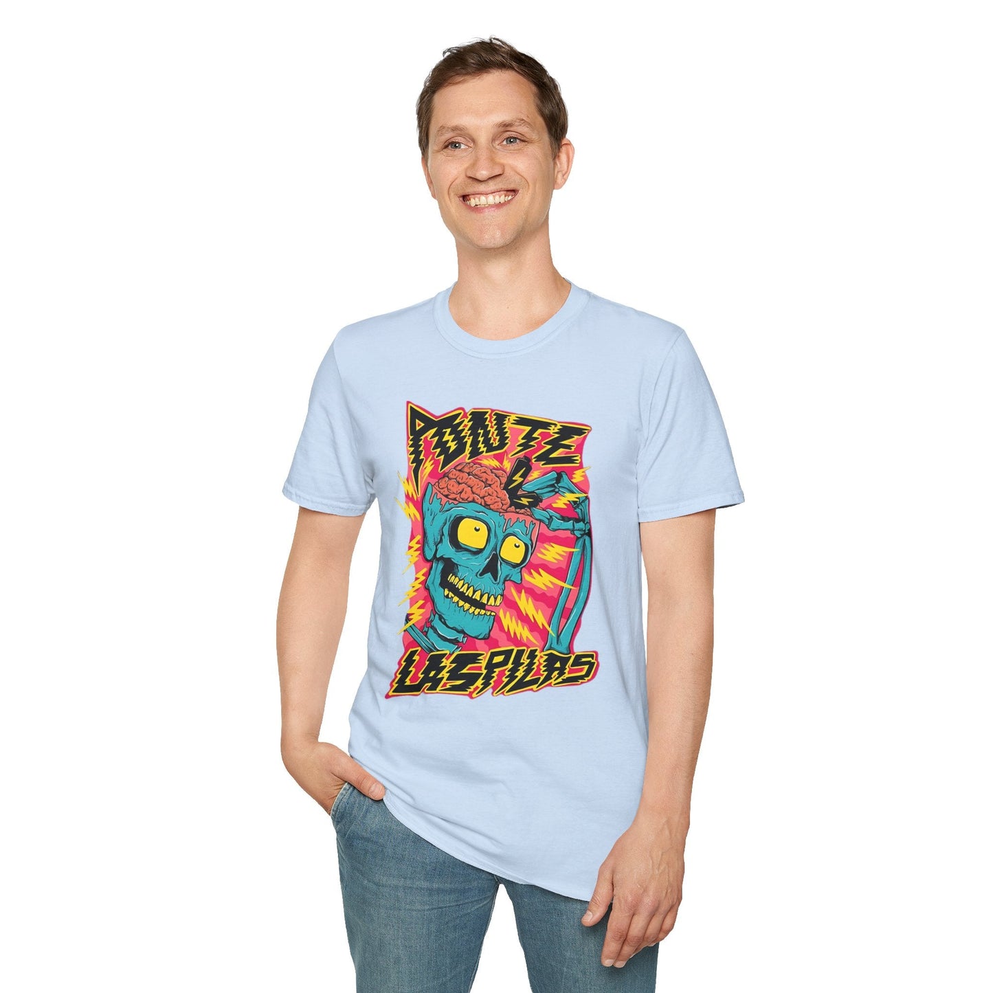 Skull Tee Shirt Unisex Skeleton Shirt Gildan Softstyle 64000 100 Percent Ring Spun Cotton