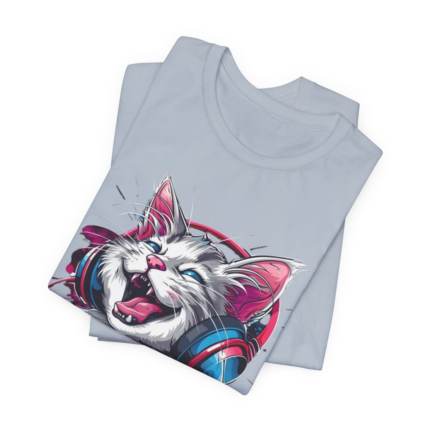 Gina Cartoon Cat Tee Shirt, Funny Cat T-Shirt, Pet Shirt, Animal Tees, Funny Animal T-Shirt, Graphic Tee