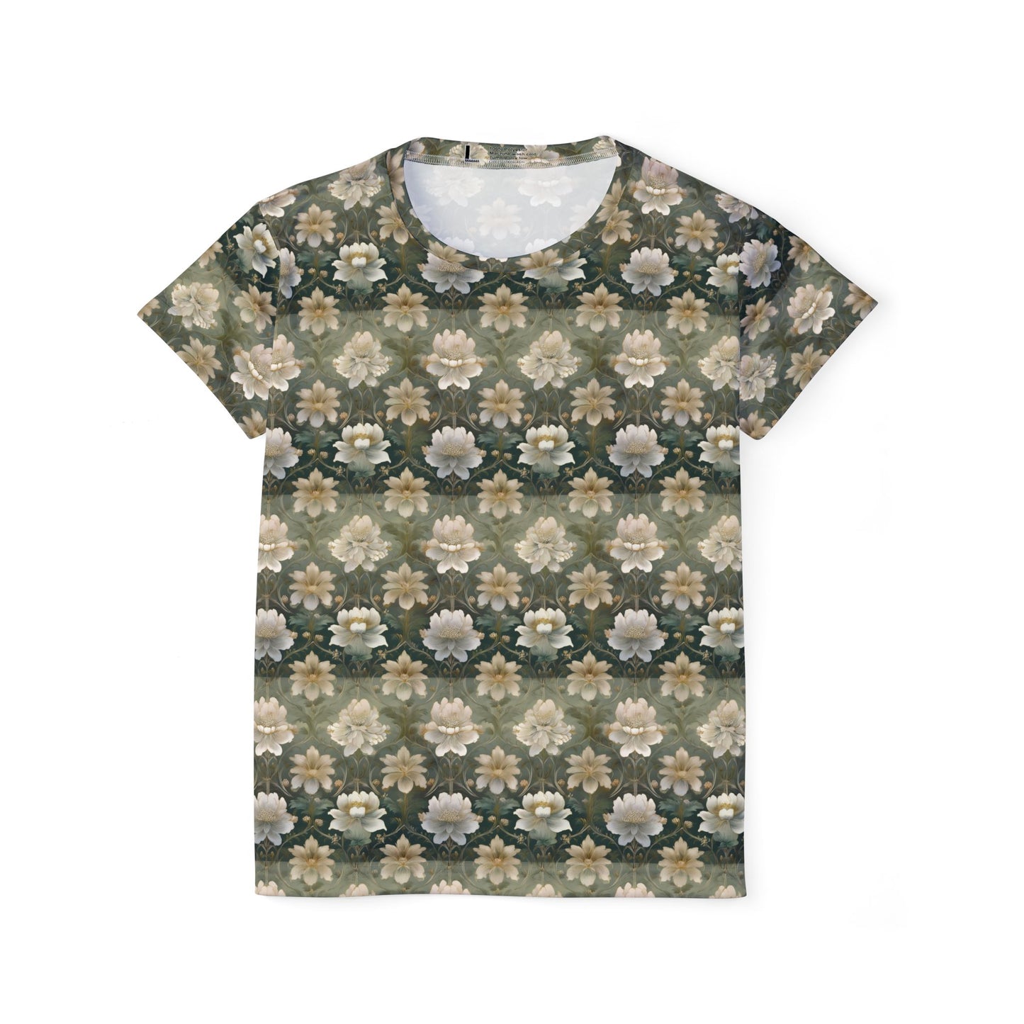 Women Poly T-Shirt with Floral Print