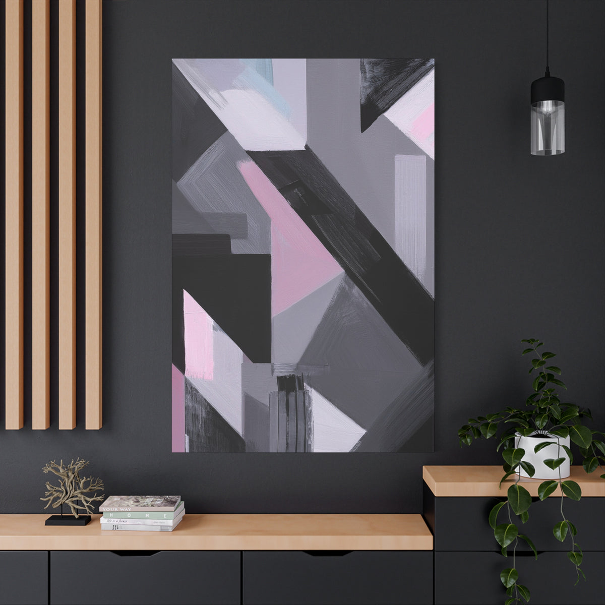 Abstract Geometric Painting Print Canvas 20x24,20x30,24x30 24x32,24x36,30x40 32x48,36x48,40x60 Pine-Wood Inner Frame ABS-45