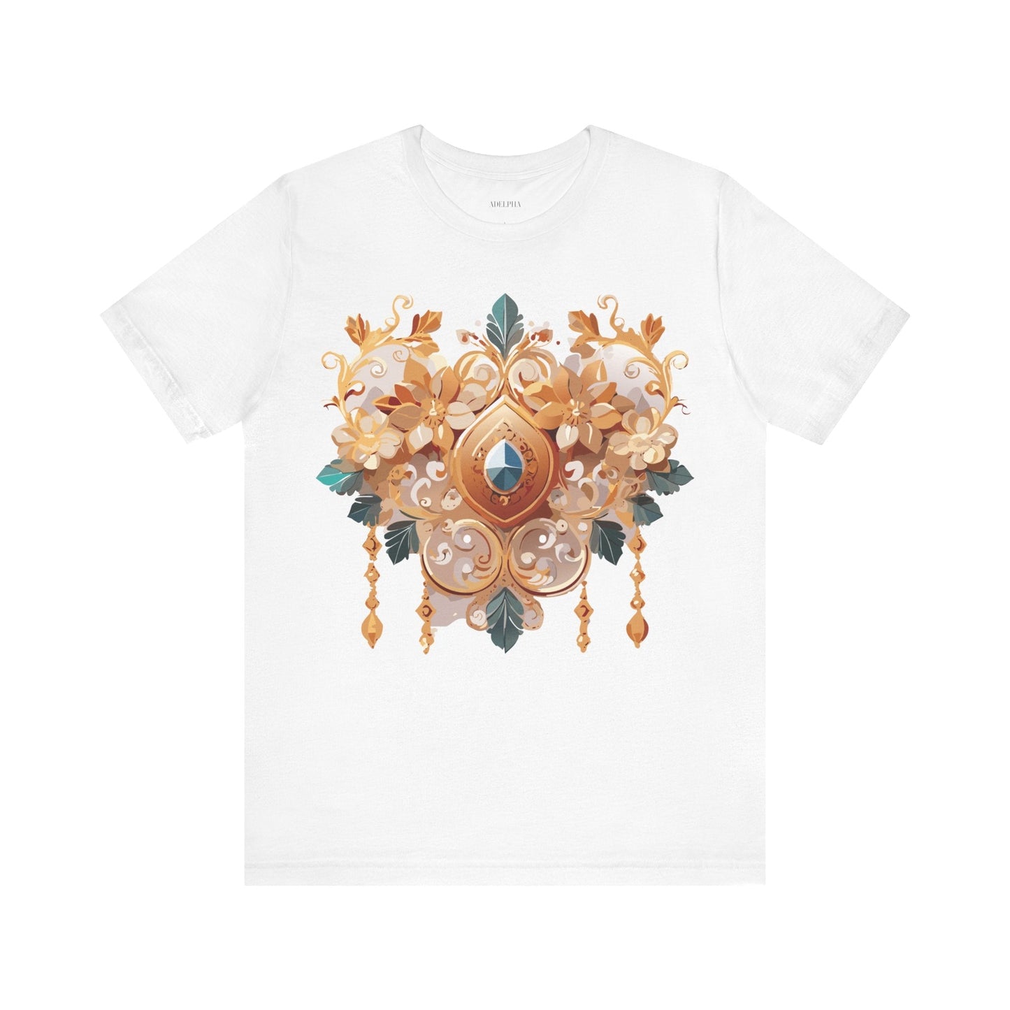 Jewelry Graphic Unisex 100 Cotton Vintage Treasure Art T-Shirt 34