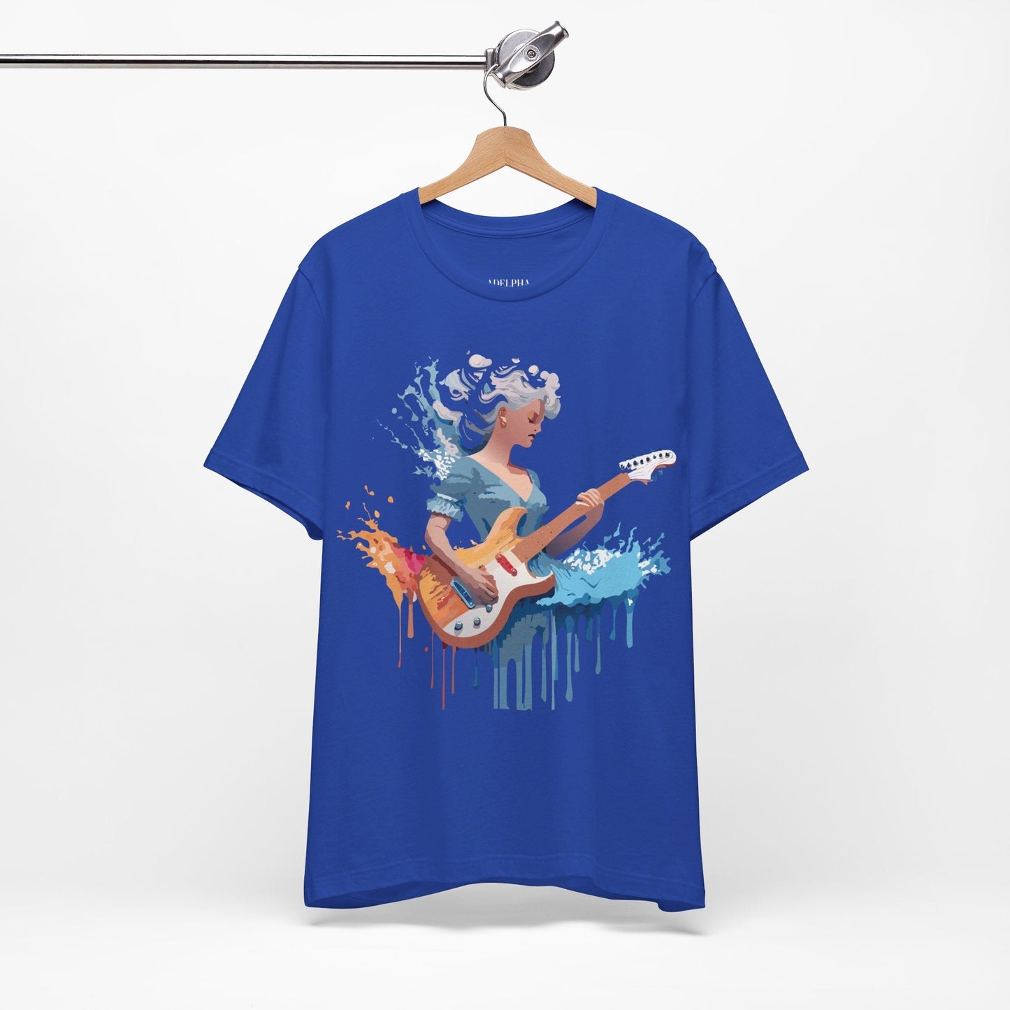 Music Graphic Unisex 100 Cotton Vintage Art with Musical Elements Tee 47
