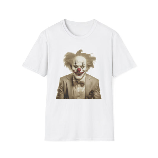 Unisex Clown Shirt Funny Man Circus Tee Softstyle 64000 Cotton Gildan Tee Lightweight Breathable