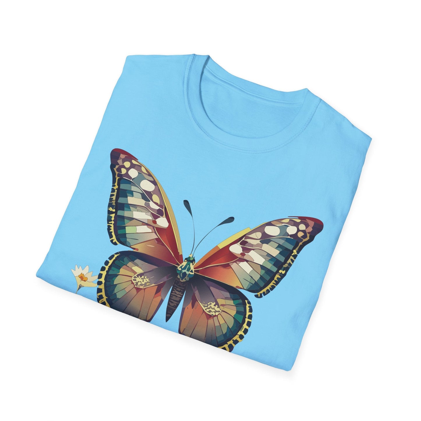 Unisex Butterfly Monarch Shirt Softstyle Tee Gildan 64000 Short Sleeve For Everyday Comfort