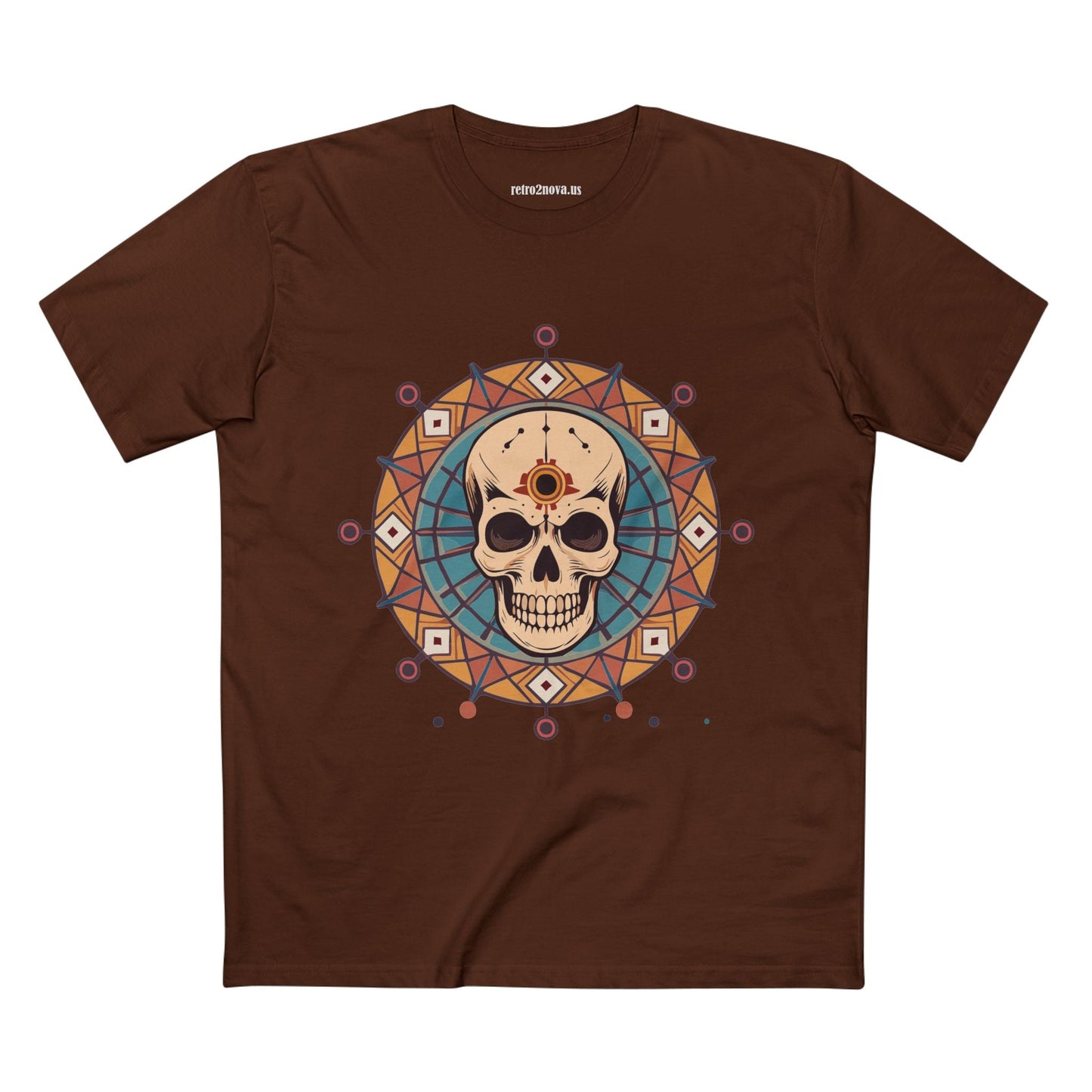 Skull And Skeleton Shirt Unisex Premium Cotton Tee Art Design From Retro2Nova SS54