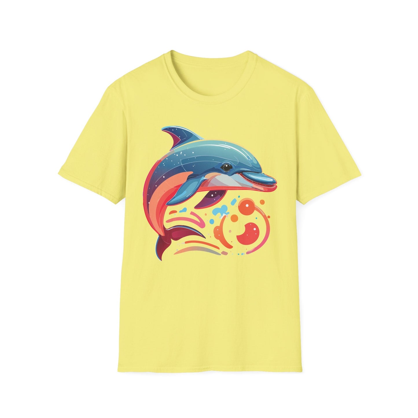 Gildan Softstyle Dolphin Shirt Unisex Short Sleeve Tee 100 Percent Ring Spun Cotton Comfortable Wear