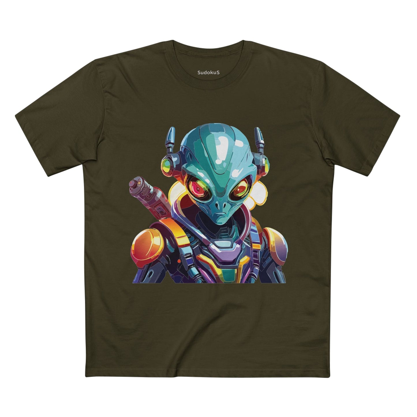 Aliens Graphic Unisex 100 Cotton Staple Tee 4