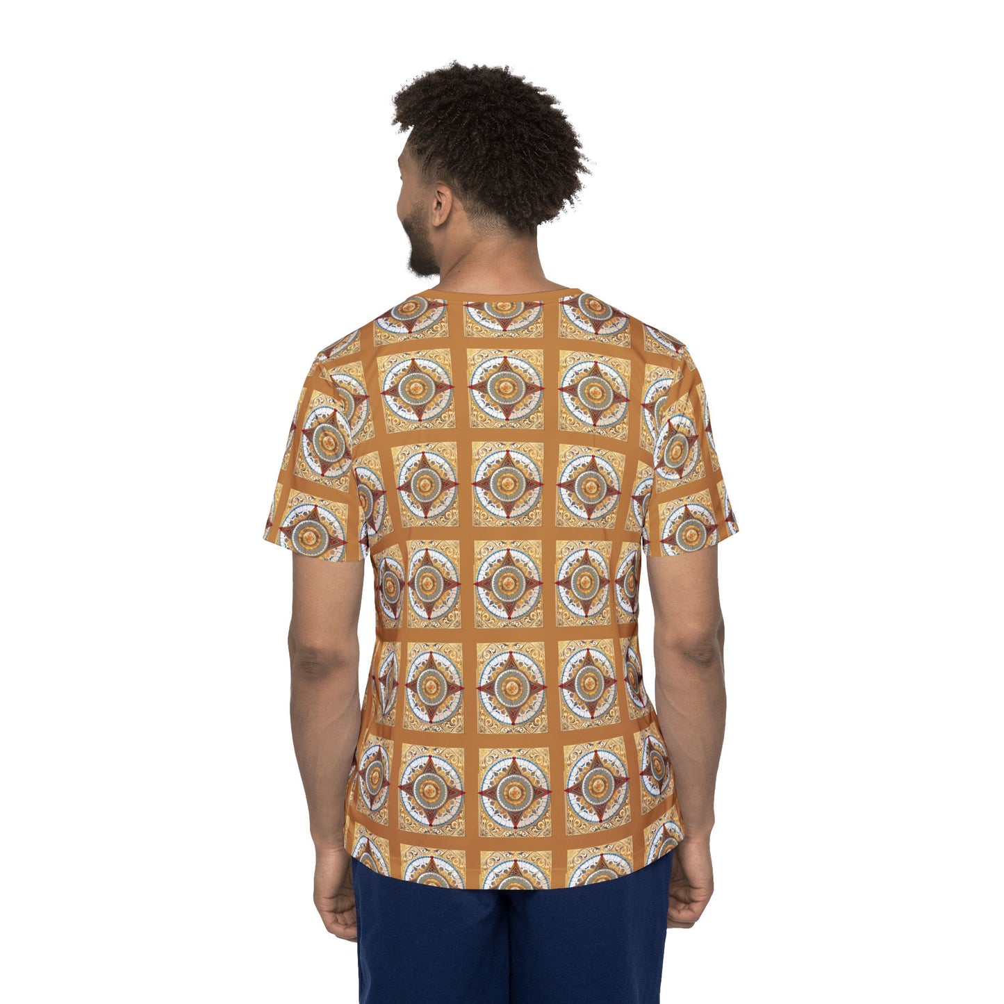 Unisex Poly T-Shirt with Abstract Graphic Design Print