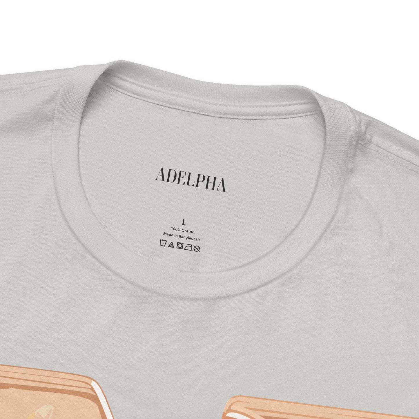Letter N Shirt Graphic Tee Unisex Jersey Short Sleeve Vintage Style Adelpha Art Design