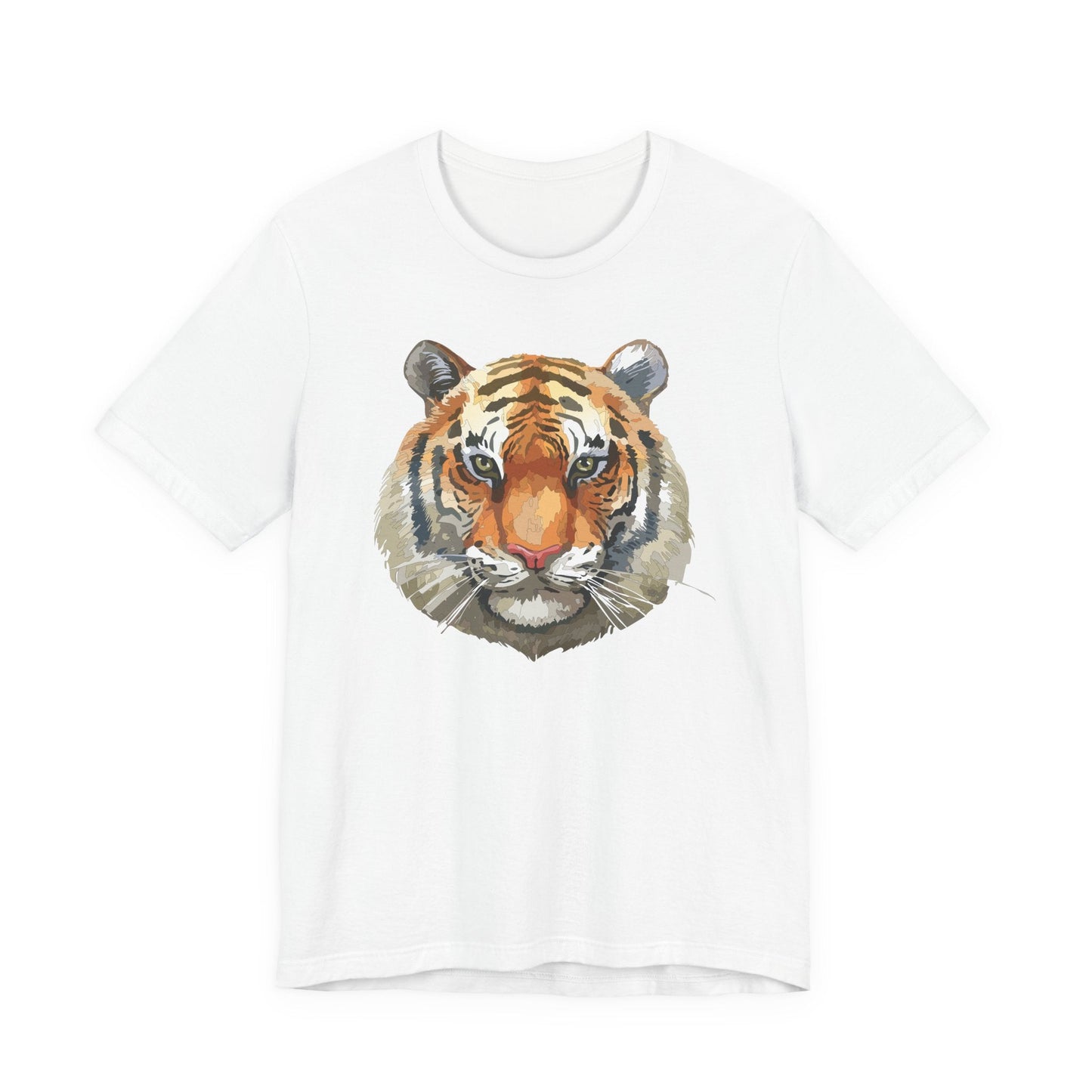 Wild Tiger Face Graphic T-Shirt Unisex Cotton Animal Design Wildlife Tee 1