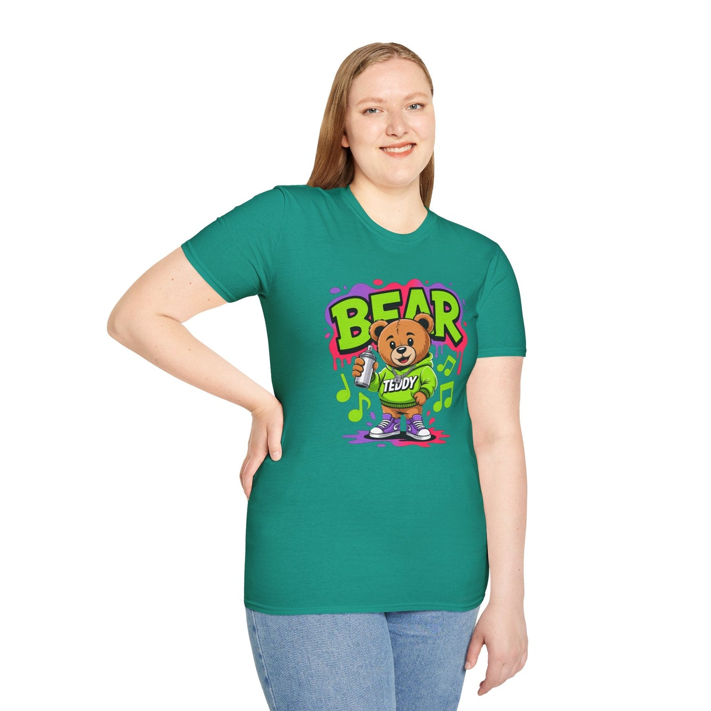 Funny Animal Cartoon T Shirt Unisex Softstyle Graphic Tee Gildan 64000 Animation Tee