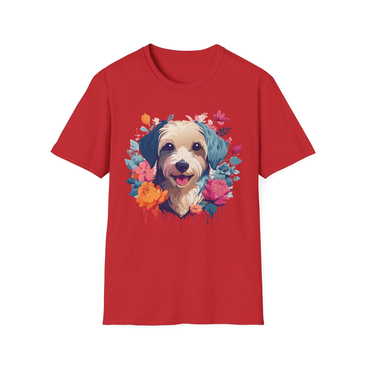 Dog Shirt Unisex Animal Tee Made From 100 Percent Ring Spun Cotton