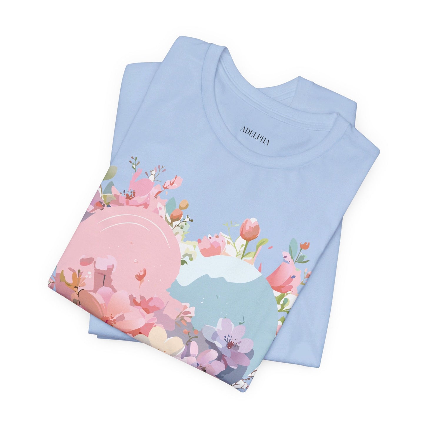 Valentine Day Graphic Unisex 100 Cotton Vintage Artwork with Love and Flower Design Tee 31