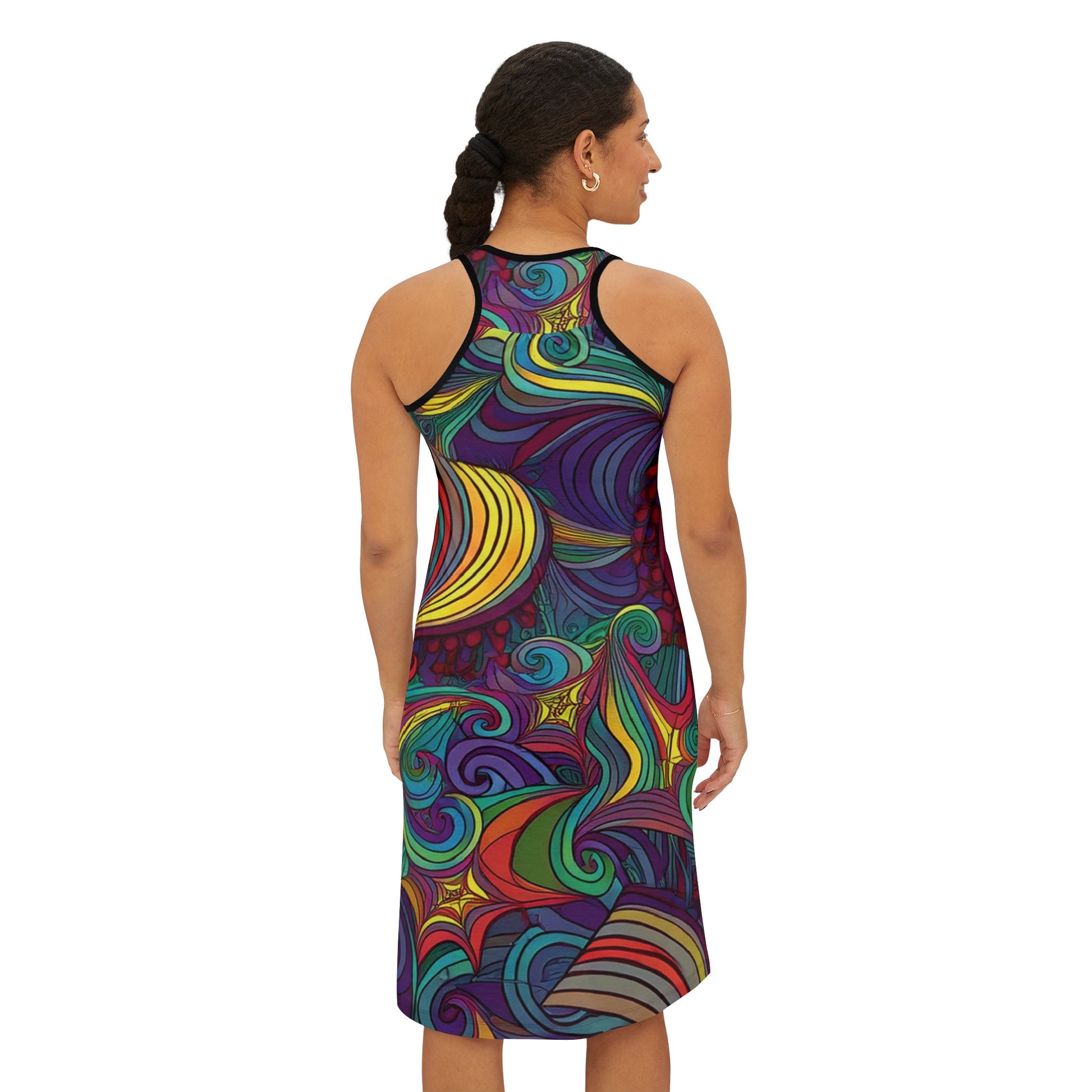 Abstract Print Dress - PPU BEST