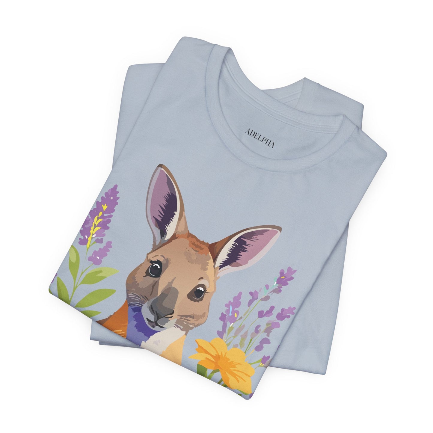 Kangaroo Graphic Unisex 100 Cotton Vintage Animal Artwork Tee 1